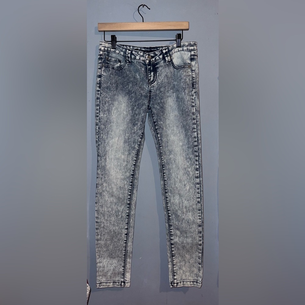 Asphalt Acid Wash Skinny Jeans Size 8